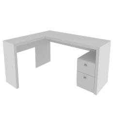 Mesa para Escritório com 2 gavetas ME4129 Branco Tecnomobili