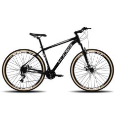 Bicicleta Aro 29 KOG 24 Marcha Shimano Freio Hidráulico-Pneus Bege Nov