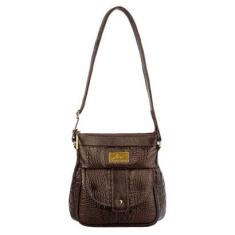 Bolsa tiracolo de couro Elis Feminina-Feminino