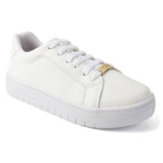 Tênis Feminino Casual Cano Baixo Flatform Confortável Leve-Feminino