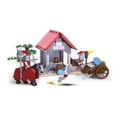 Bloco de Montar Cavaleiros Poço DAgua 237 peças +6 anos - Multikids