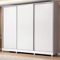 Guarda Roupa Casal Madesa Royale 100% MDF 3 Portas de Correr com Pés