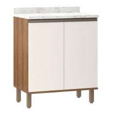 Balcão de Cozinha com Tampo 70cm 2 Portas Diana Luciane Móveis