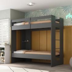 Beliche Solteiro Savana 1 Prateleira Espresso Móveis Grafite