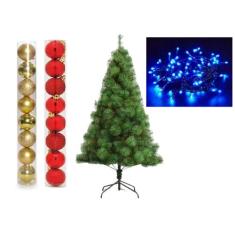 Arvore de Natal Pinheiro 1,80 metros 228 galhos com enfeites - store v