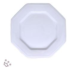 Jogo 08 Pratos Sobremesa Lanche Prisma Porcelana Schmidt - Porcelanas 