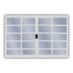 Janela de Aço de Correr 120x120cm 4 Folhas Minas Sul MGM Branco