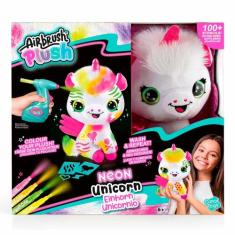 Fun Pelucia Unicornio Neon Para Pintar Airbrush - Fun Divirta-Se