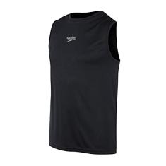 Camiseta Sem Manga Masculina, Speedo, Interlock, Tecnologia Fastdry, Tamanho M - Preto