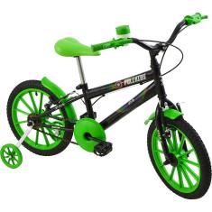 Bicicleta Infantil Aro 16 Polimet Poli Kids - Preta