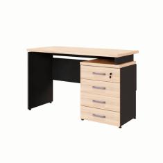 Escrivaninha Yaris 4 GV Calvi e Preta 120 cm