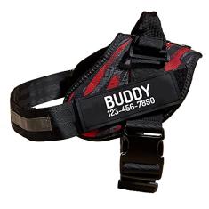 PawPawify Peitoral para cães personalizado sem puxar com nome e número de telefone, colete para animais de estimação personalizado resistente para evitar puxões, puxar ou asfixiar, treinar e caminhar