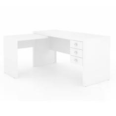 Escrivaninha 03 Gavetas Reversível Me4106 Branco