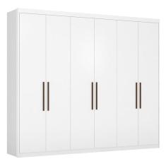 Guarda Roupa Casal Sumatra 6 Portas Branco - Demóbile Branco
