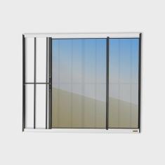 Janela Confort 2 Folhas com Grade Vidro Reflex 100cm x 100cm Brimak