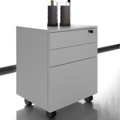 Gaveteiro para Escritório 3 Gavetas ME4148 Tecnomobili, Branco