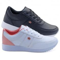 Tênis Feminino Casual FXB Antiderrapante Conforto Kit2-Feminino