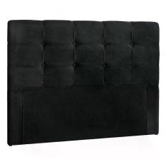 Cabeceira Queen 160cm Daiana Suede Preto Id Suede Preto