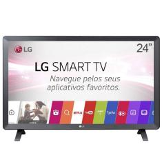 Smart TV Monitor LG 24&quot; LED Wi-Fi webOS 3.5 DTV Time Machine Ready 24TL520S