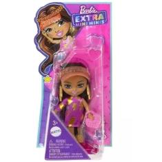 Boneca Barbie EXTRA Mini com Viseira e Vestido Mattel HLN44