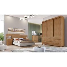 Guarda Roupa Solteiro 3 Portas 9 Gavetas - Capri-Cumaru - Móveis Novo Horizonte