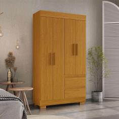 guarda-roupa solteiro maya 4 pt 2 gv cinamomo 100 cm