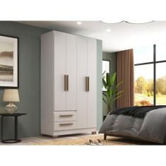 Guarda-roupa Solteiro 4 Portas e 2 Gavetas - Decibal