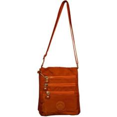 Bolsa Feminina Tactel Transversal Varios Bolsos Ty783 - PLAT1, Laranja