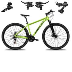Bicicleta Aro 29 Absolute Nero 5 21v Mtb Indexada Alumínio Suspensão 80mm Câmbios Trocador Shimano-Unissex