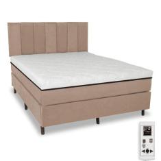 Cama Box e Colchão Magnético Molas Massageador com Cabeceira - Eco Gol