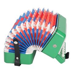 Acordeão Infantil, Instrumento Musical de Acordeão de Controle de 10 Teclas, Brinquedo Educacional para Crianças, Estudantes Iniciantes, Acordeão de Botão Fácil de Tocar para