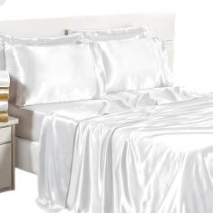 Jogo De Lençol Casal 4 Pçs Cetim Charmousse Antifrizz Seda - Valle Enx
