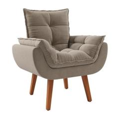 Poltrona Lidi Bege - Mobly