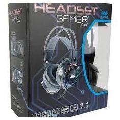 Fone De Ouvido Headset Gamer P2   USB P/pc 7.1 Kp-464 - Knup - kbc