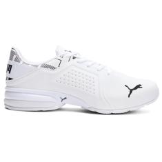 PUMA Tênis masculino Viz Runner Cross-trainer, Branco, 38