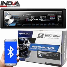 AUTO RADIO Som Automotivo Mp3 Player Tiger Auto C/Bluetooth Usb,sd,aux,fm e app