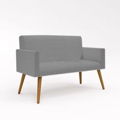 Sofá Namoradeira Poltrona Palito Grafite