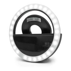 Anel Luz Pra Selfie Ring Light Flash Celular Universal preto