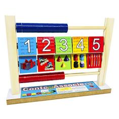Brinquedo Educativo Conte E Associe Em Madeira Carimbras