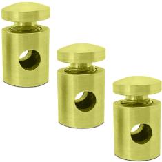 Kit Com 3 Desviador De Cabo Para Pendentes Lustre Dourado