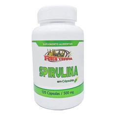Spirulina 120 Capsulas 500mg Rei Terra