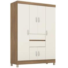 Guarda Roupa Casal 6 Portas 62020 Amendola Off White Demobile