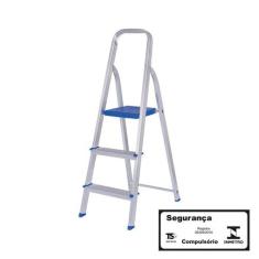 Escada Alumínio 3 Degraus - MOR
