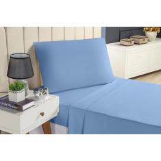 Jogo De Cama Box Lençol Solteiro 3 Peças 100 ALGODÃO Percal 200 Fios L