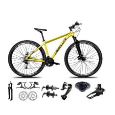 Bicicleta Aro 29 Absolute Nero 4 Cabos Internos 27v K7 Freios Hidráulicos Kit 3x9 Suspensão Trava-Unissex