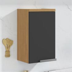 Armário de Cozinha 1 Porta 40cm 100% MDF Dobradiças Slow Motion New Po