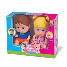 Boneca Little Dolls Gêmeos - Diver Toys - Divertoys