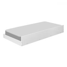 Cama Auxiliar Solteiro Barcelona Branca - Tebarrot