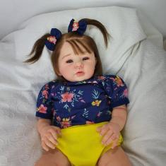 Bebê Reborn Menina Realista - Pronta Entrega - Mundo Azul e Rosa
