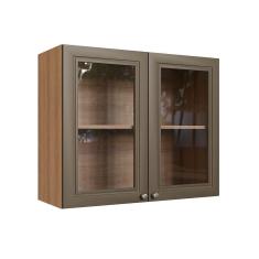 Armário Para Cozinha 2 Portas Clássicas Quiditá Montana/bronze